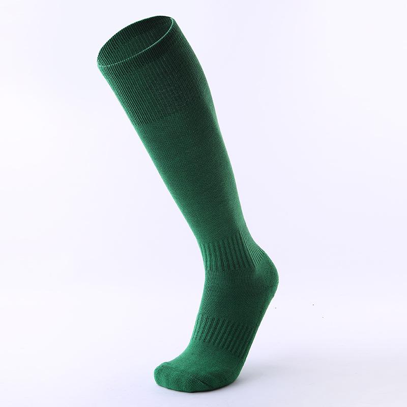 Breathable Non-Slip Knee Stockings Thickened Towel Bottom Sweat-Absorbing Wear-Resistant Sports Socks Adult Solid Color Professional Feet