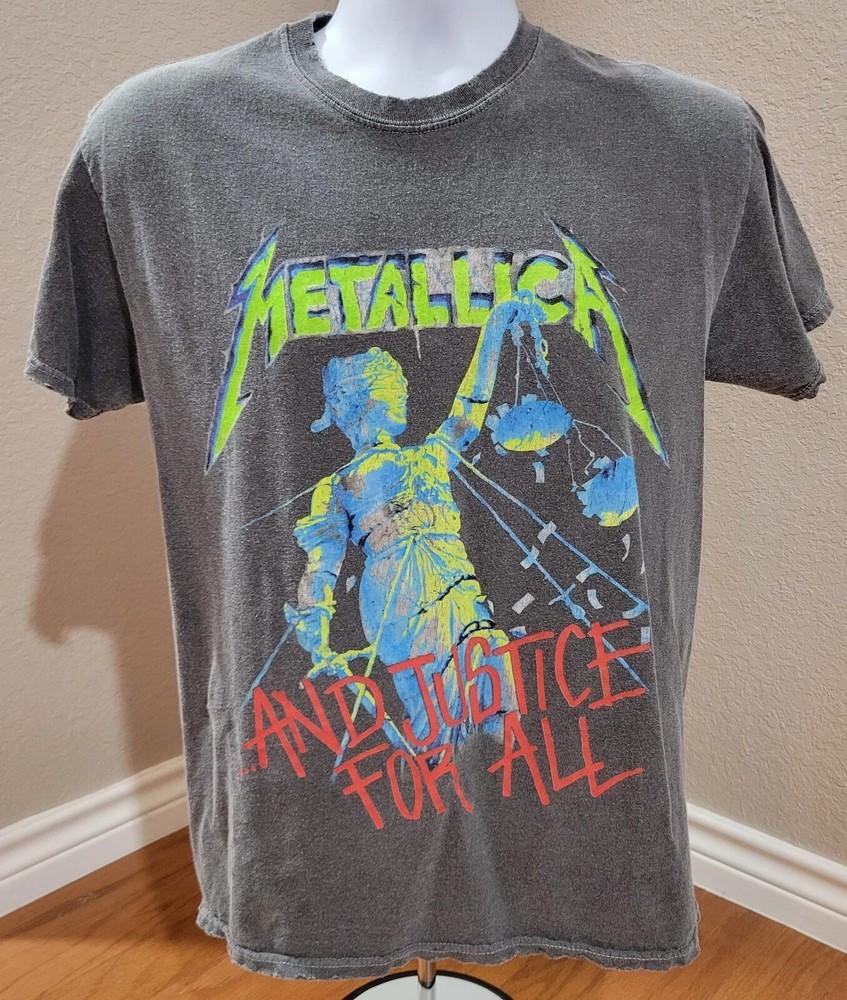 

Винтажная футболка Metallica Justice For All 2000 года с потертым принтом рок-группы, унисекс XXL