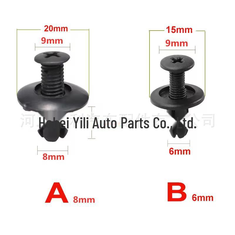 Plastic Rivet Fender Clip for Car with 8/6mm Aperture