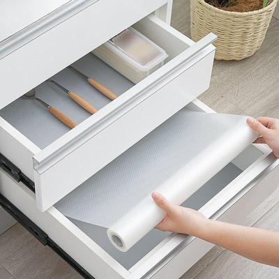 1PC Clear Waterproof Oilproof Drawer Shelf Liner Shelf Cover Mat Cabinet Non Slip Grip Liners for Drawers for Kitchen Cupboard