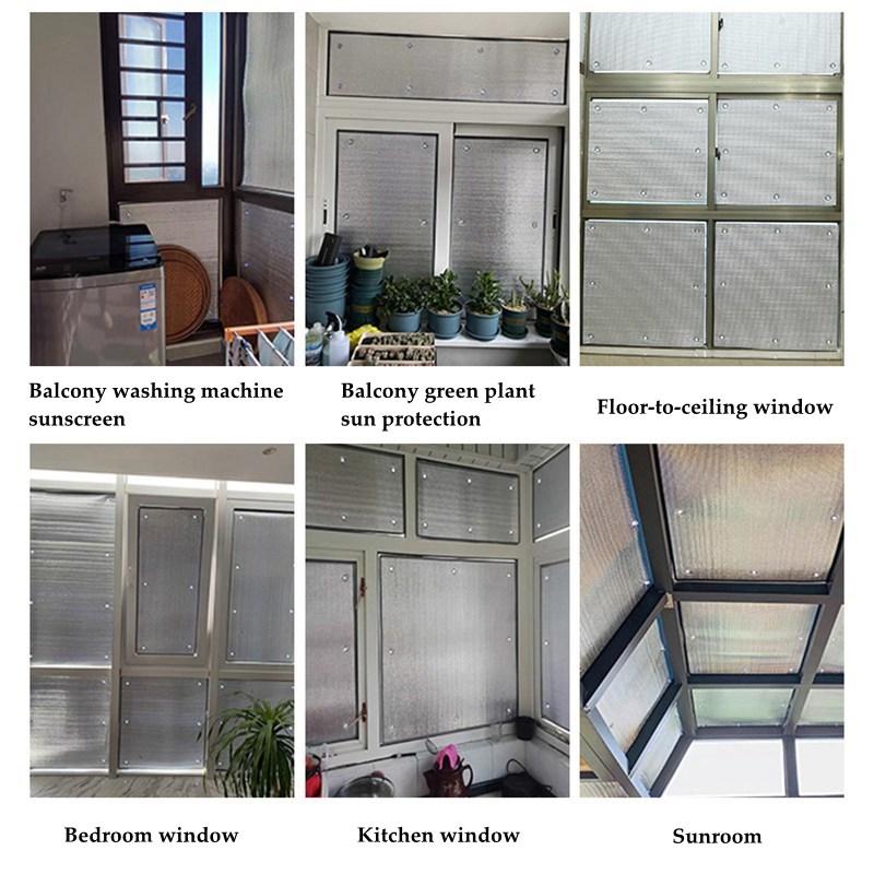 Folie de umbrire pentru geamuri Protector solar Pad pentru protecție solară Cameră Birou Cameră însorită Folie izolatoare Anti UV Parasolar Folie de aluminiu
