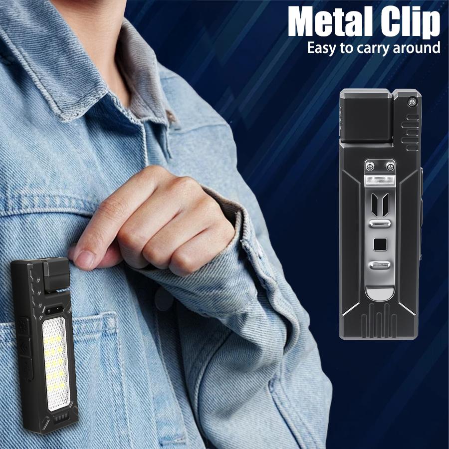 Sensor Ear Headlamp Rechargeable Led Flashlight COB Headlight with Magnet Headtorch Outdoor Waterproof Camping Fishing Lantern