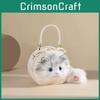 Ragdoll Cat Plush Mini Bag With Zipper Closure For Daily Use