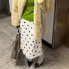 Y2K Polka Dot Loose Skirt Women 2026 Summer New High Waist Midi Skirts Fashion Slim A-line Hem Long Skirt Female Streetwear