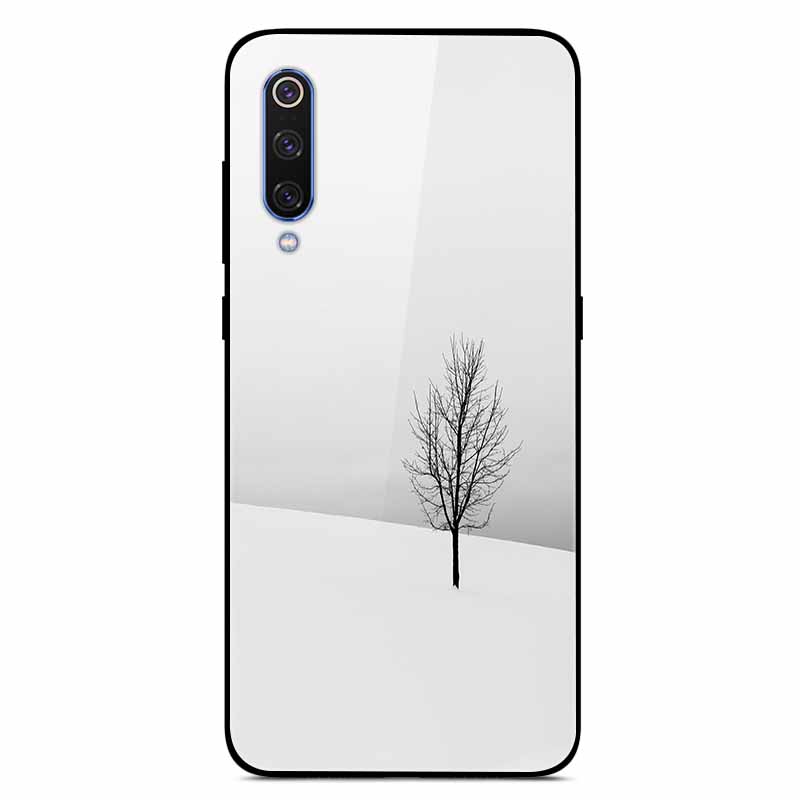 For Xiaomi Mi A3 Cases Luxury Tempered Glass Space Phone Covers for Xiaomi MI 9 Lite Case 9lite MiA3 Hard Back Shell Protective