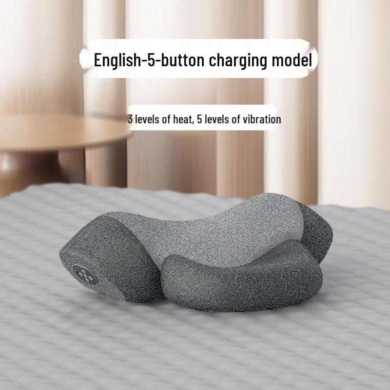 Cervical Massage and Sleep Aid Pillow with Vibration and Heating