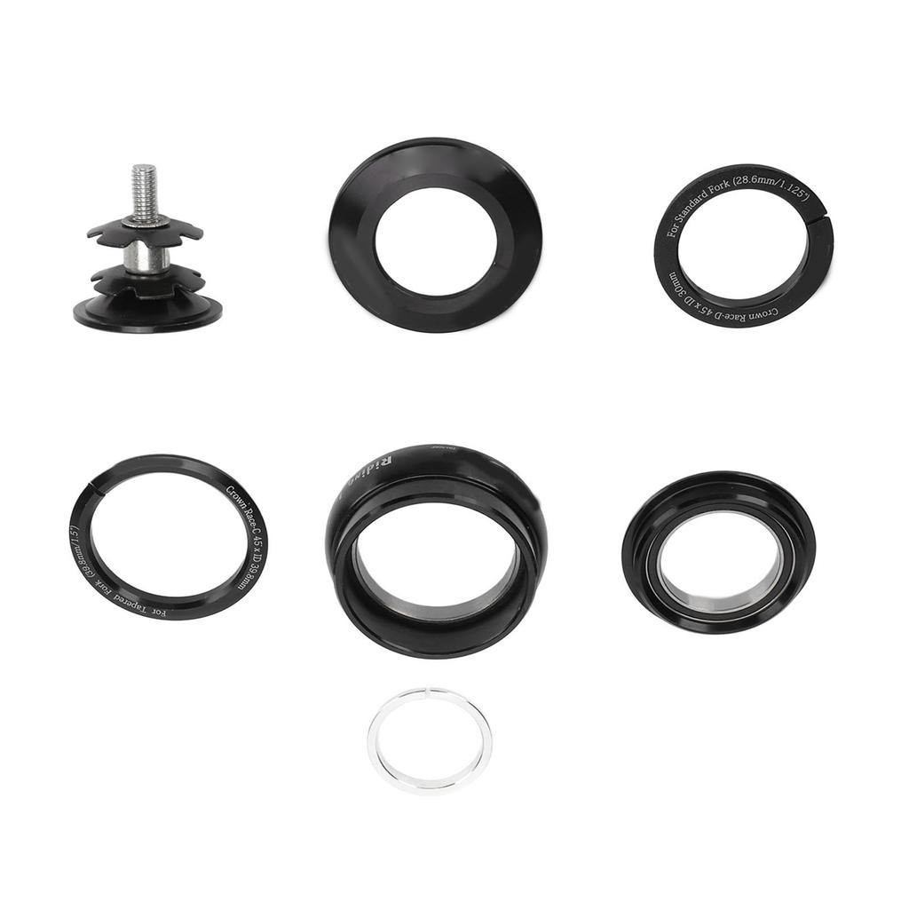 Bike Bearing Headset Aluminum Alloy Bicycle Headset for Small Tapered Tube 44?50.6mm Front Fork