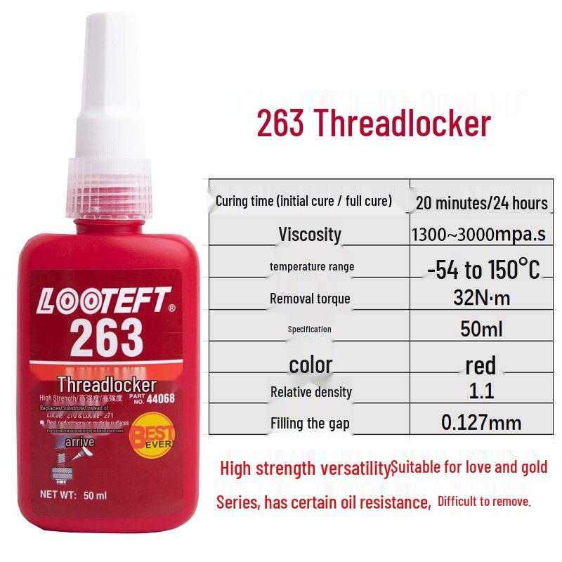243 Metal Anaerobic Threadlocker: High-Temperature, Anti-Loosening Screw Glue (242/271/272/277/263)