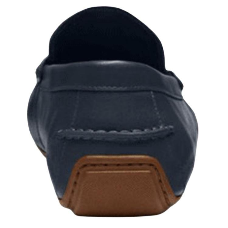 Coach Liam Round Toe Slip-On Loafers Men Loafers Navy-Blue CR886-BHP