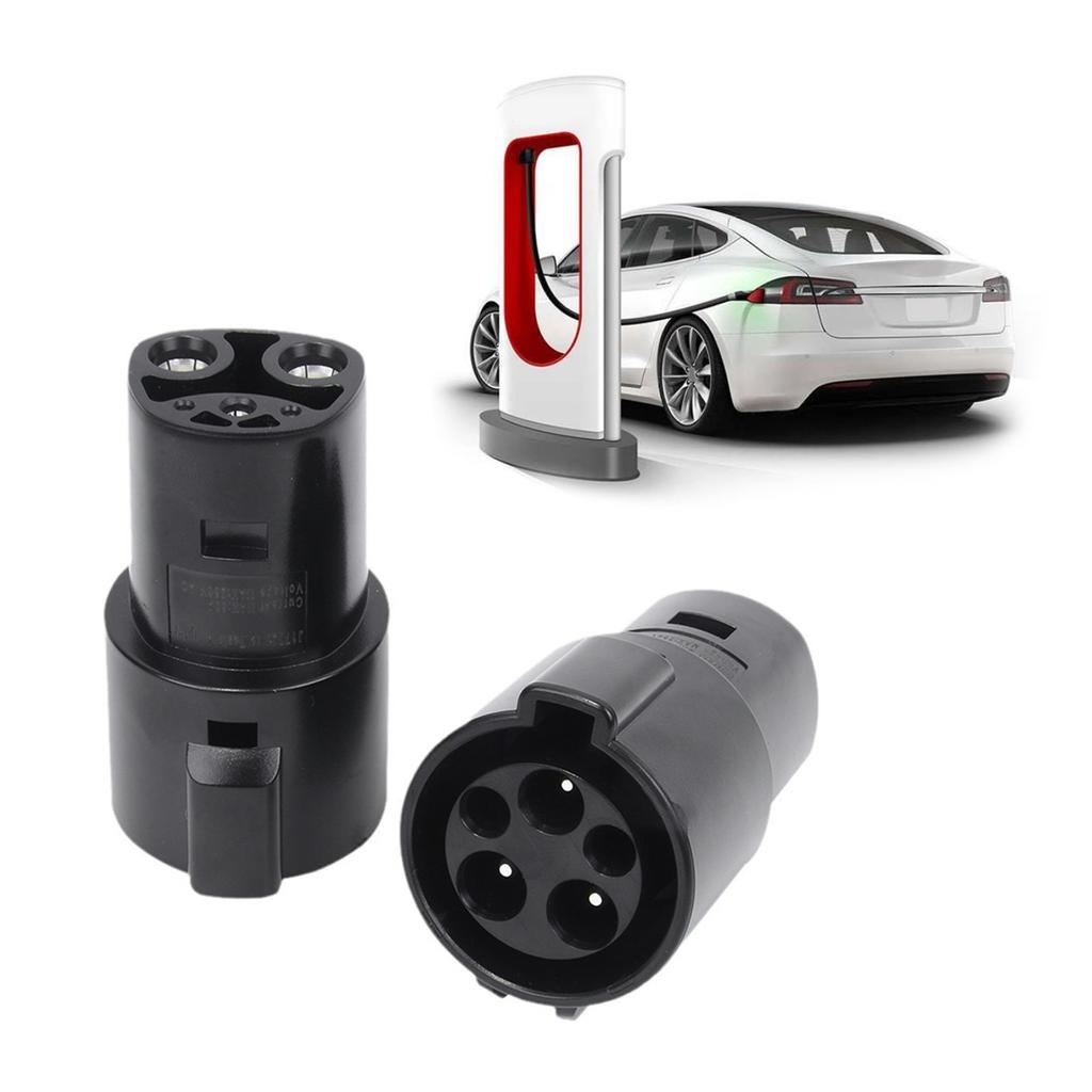 Electric Vehicle Charging Adapter Conversion Guns Socket 80Amp AC250V Fit for S X 3 SAE J1772 Charger Connector