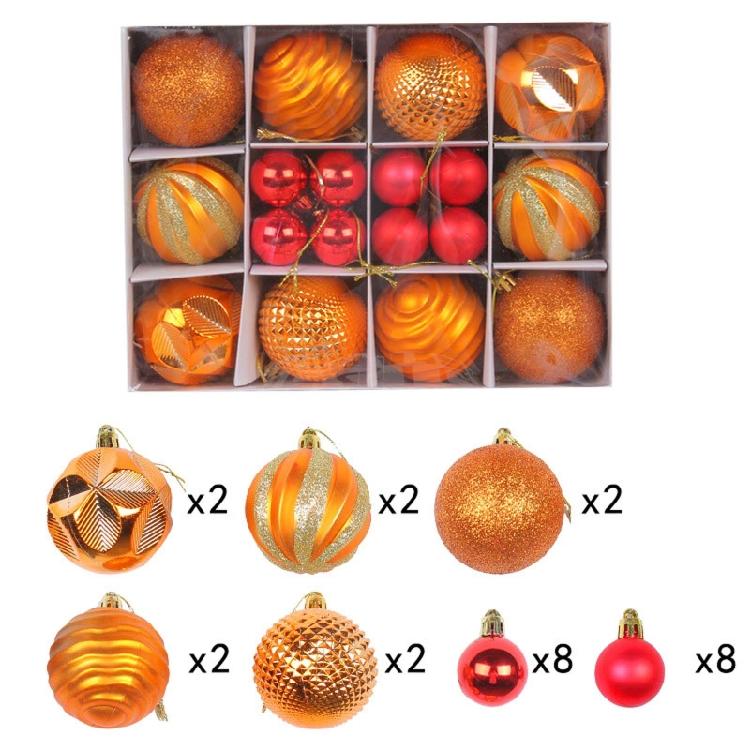 Christmas Tree Pendants Decorative Hanging Christmas Baubles Balls Ornaments Set