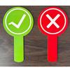 Correct Side Hand-Held Scoring Card Double-Sided Audience Voting Paddles  School Competition