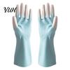 Dish Scrubbing Gloves for Home 2PCS PVC Dishwashing Gloves, Reusable Oil Resistant Cleaning Extended Flexible Waterproof Cuffs Kitchen And Household