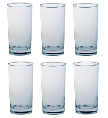 Tumbler, Clear, 365ml, T-shaped, 12oz (Made In Japan), 100-15, Pack of 6