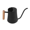 Stainless Steel Watering Can Pot Retro Small Plant Watering Can with Wooden Handle for Indoor Outdoor 1000ML