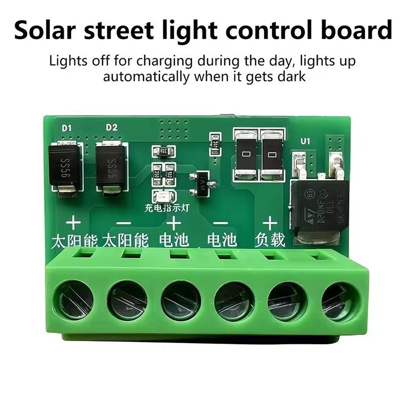 Durable Dc6-45V Control Circuit Board Fully Automatic 10A-20A Led Controller Board Auto On Off Solar Street Light Board