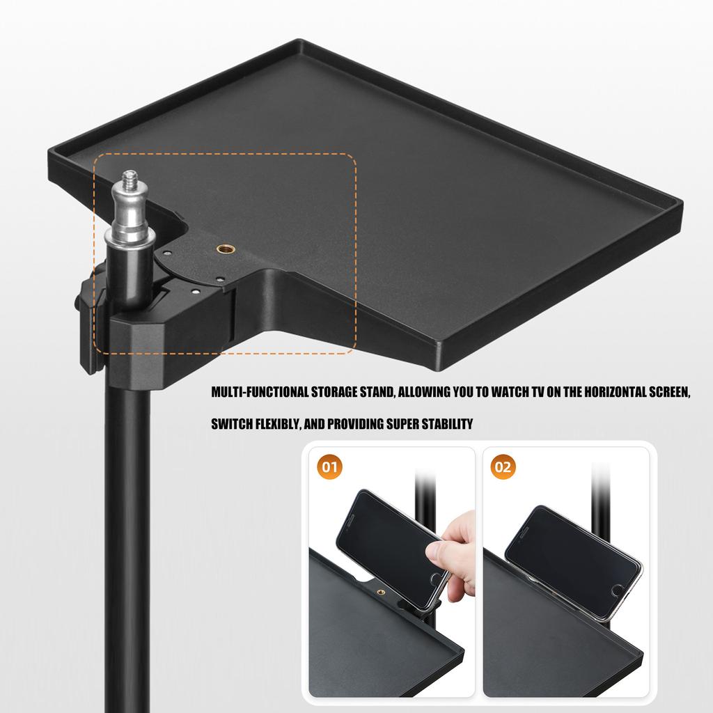 Equipo de Grabación Profesional Bandeja para Soporte de Micrófono Para Soportes de Micrófonos Soportes de Mezcladora Carga de 2 kg Durabilidad Construcción ABS