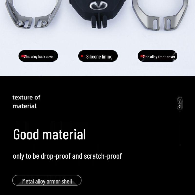 Compatible Key Case for Dongfeng Infiniti Models: Q50L, QX50, QX60, QX55