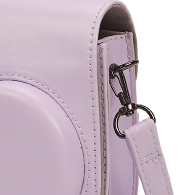 Lightweight Protective Case PU Leather Camera Case Wear Resistant Solid Color Protective with Shoulder Strap for Mini 12