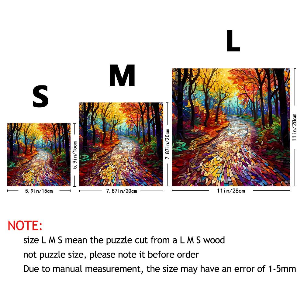 Forest Path Wooden Puzzle - Perfect Gift for Focused Training and Relaxation, Birthdays, Festivals, Natural Theme Puzzles | Exqu