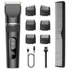 New 2025 Model Hair Clipper, USB Rechargeable, Electric Hair Trimmer for Men, IPX7 Waterproof, 5 Cutting Height Adjustment, 3 Speed Settings, LED