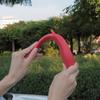 1Pair Auto 3D Dragon Horns Decoration Exterior Accessories Car Roof Decoration Elasticity EVA Horns Sticker