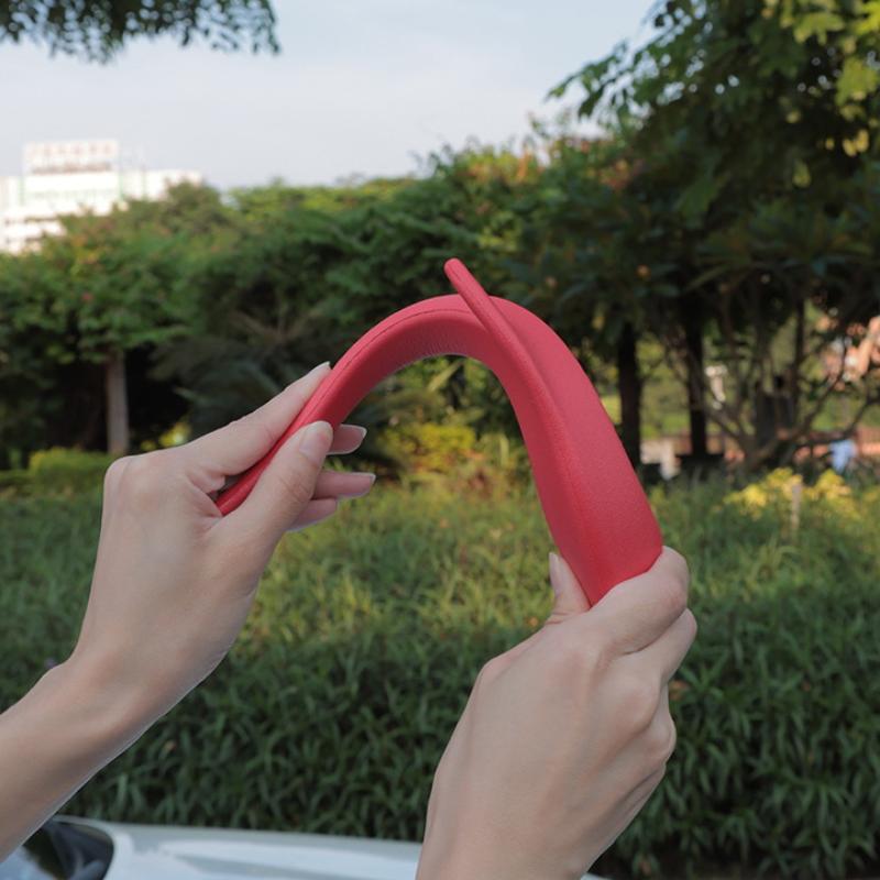 1Pair Auto 3D Dragon Horns Decoration Exterior Accessories Car Roof Decoration Elasticity EVA Horns Sticker