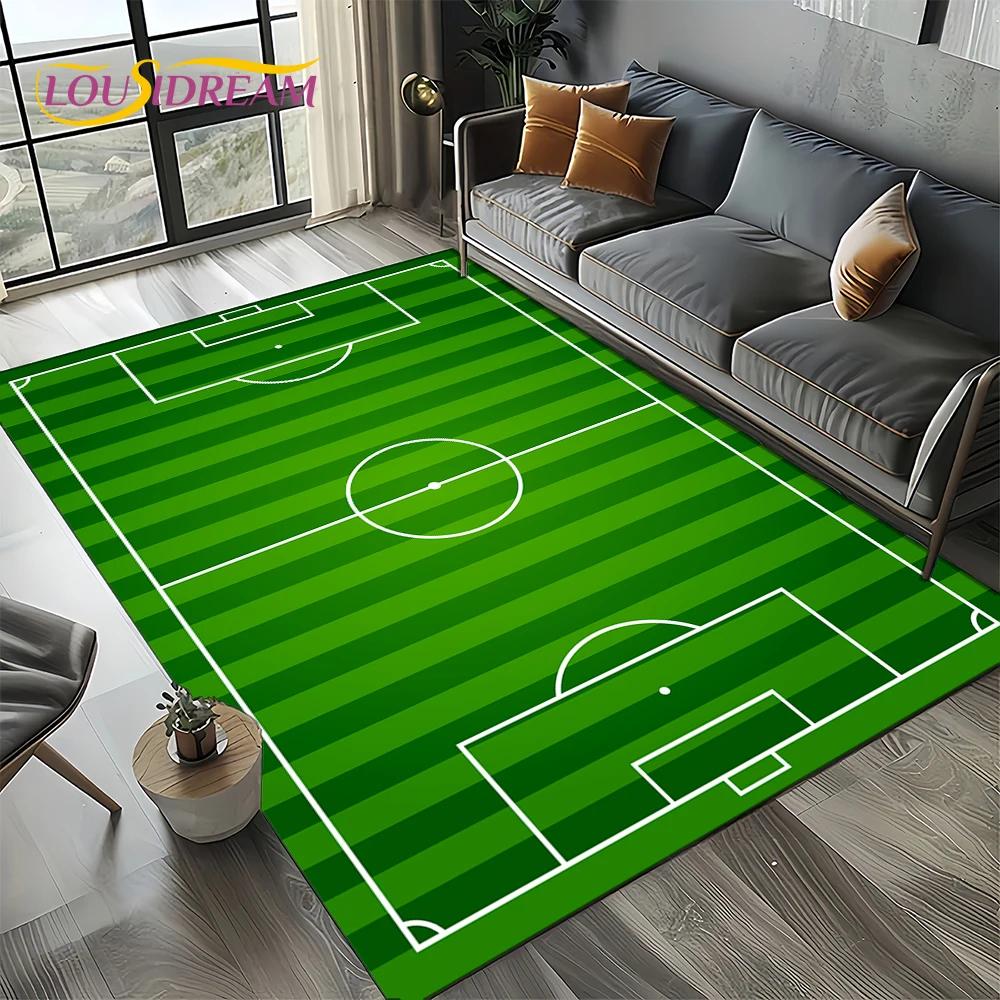 Football Field Soccer Sport 27 Style Carpet Rug for Living Room Bedroom Home Sofa Decoration,Kids Area Rug Non-slip Floor Mat