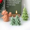Christmas Silicone Candle Molds Crafting Moulds Reusable Molds Handmade Soap Mold Christmas Series Pattern for Candle