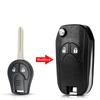 KEYYOU For Nissan Cube Micra Note Qashqai Juke Sylphy Tiida X-Trail Upgraded 2/3/4 Buttons Car Key Shell Case Fob Flip Key