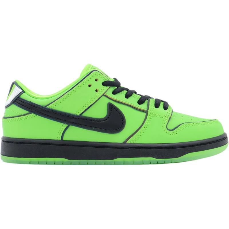 Nike SB Dunk Low The Powerpuff Girls Buttercup PS Sneakers FZ8832-300