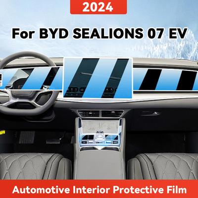 TPU Pour BYD Sealions 07 2024 EV Film Protecteur Transparent Intérieur de Voiture Panneau de Navigation de Contrôle Central Couvercle Accessoires