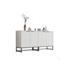 Buffet moderne Commode avec 2 portes à vide, - Dimensions : L160/T40/H80 cm