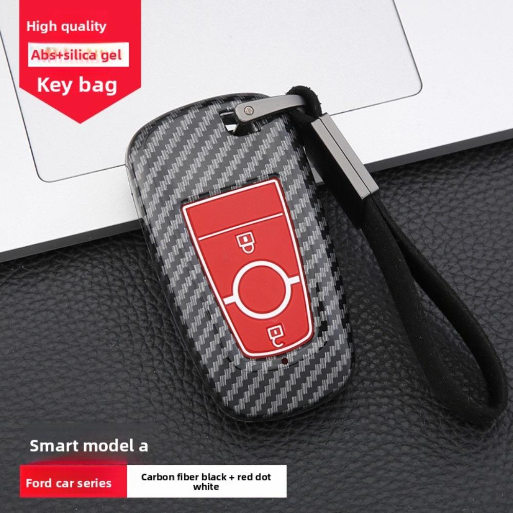 For Ford 2019 Mondeo Key Case Carbon Fiber Cover for Escape Taurus Foldable Key Shell