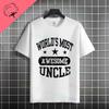 Funny Uncle Level Unlocked Graphic Tshirt Casual Fashion Streetwear 100 Cotton Short Sleeve Crew Neck Tshirt Perfect For Gift