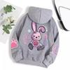 Cartoon Print Hip Hop Street Style Women's Sweatshirt: Casual Loose Pullover Hoodie