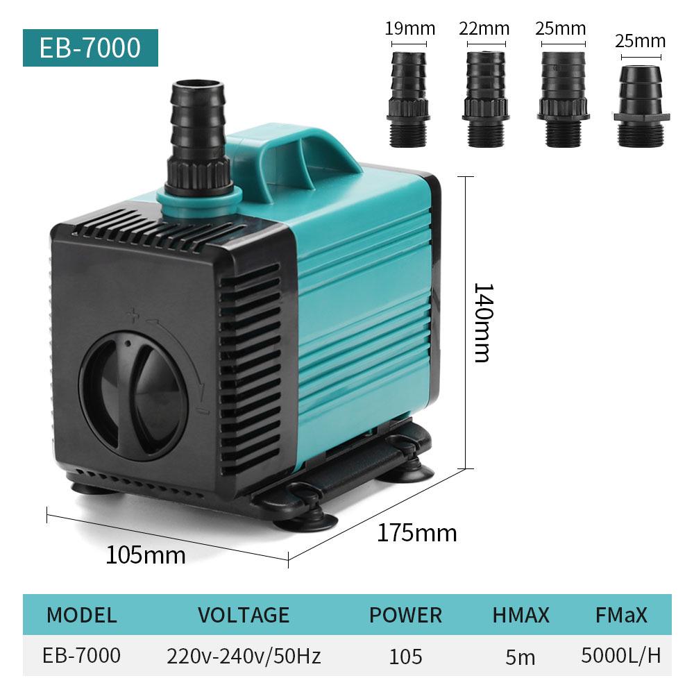 Compact Submersible Aquarium Pump for Fish Tanks and Ponds
