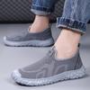 Men's shoes casual shoes new breathable and non-smelly feet mesh shoes one pedal lazy shoes versatile men's single shoes 2025