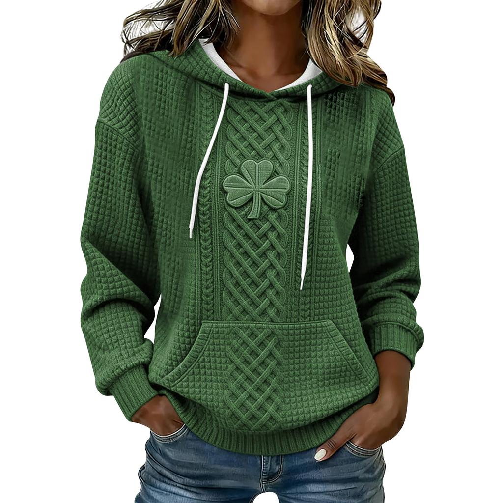 Women'S St. Patrick's Day Sweater Cute Fun Patrick's Day Sweater Spring  Long Sleeve Knitted Sweater