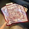 Luxury Paisley Square Scarf Women Print Satin Neckerchief Spring Hair Band Foulard Bandana Echarpe Tie Shawl Wraps