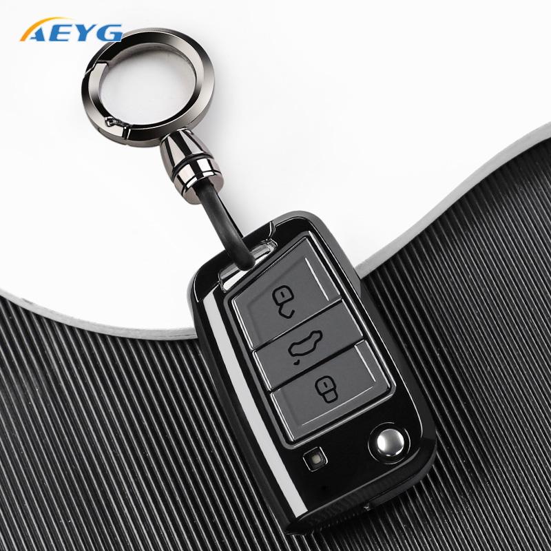 Tpu Car Smart Key Cover Case For Vw Volkswagen Golf 7 Alltrack Mk7 Tiguan Seat Ateca Leon Fr 2 Ibiza Skoda Octavia 3/4 Buttons