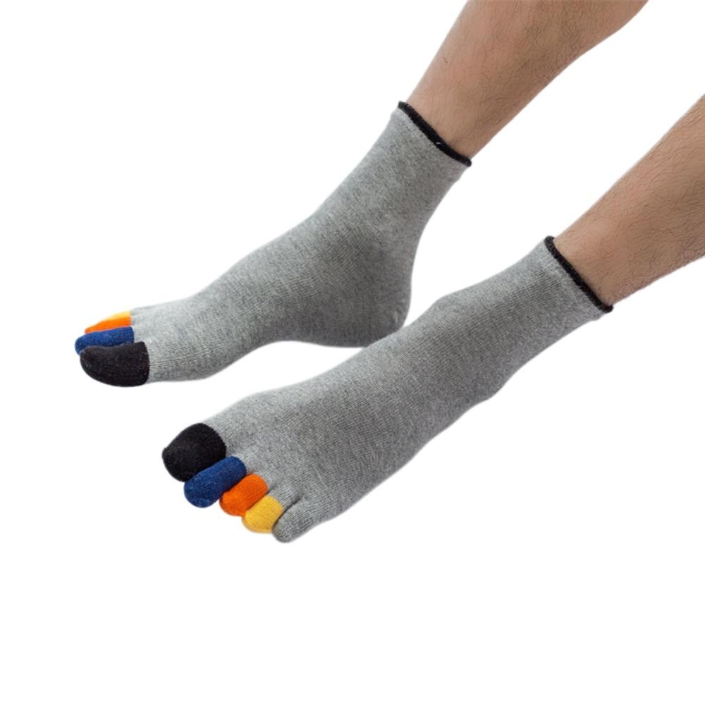 Hosiery Men's Five Finger Socks Colorful Toe Design Sports Socks Five Toe Socks Hiking