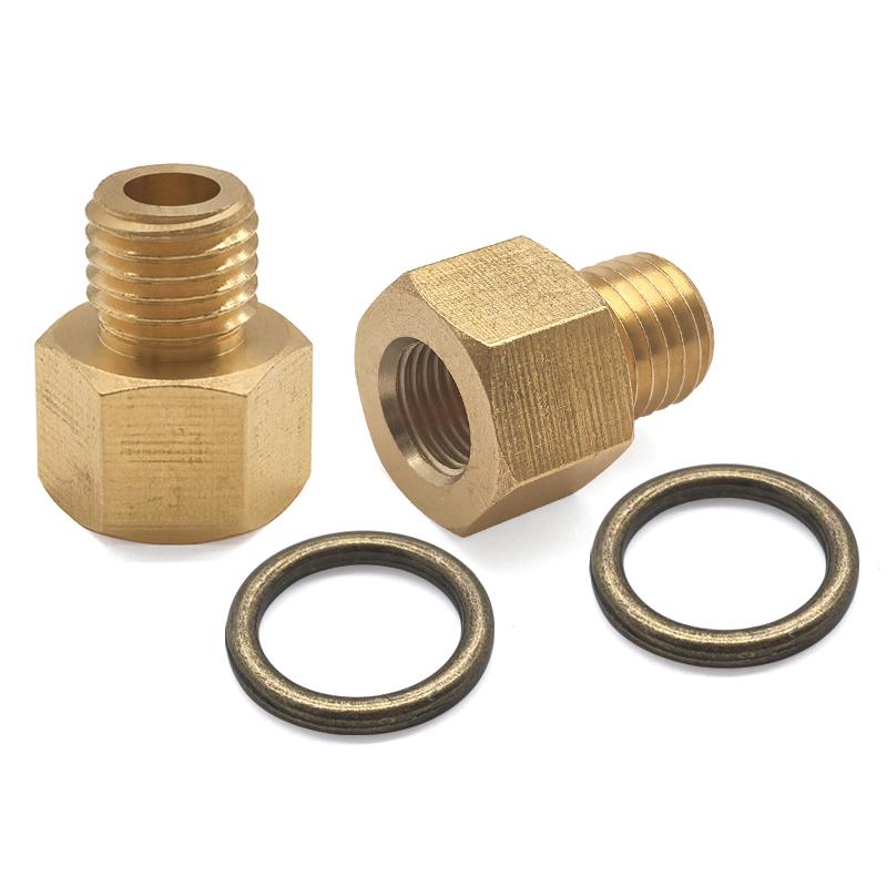 Brass M12x1.5 External Thread Coupling with 1/8 NPT Internal Thread for Oil Pipe Adapter Connection Fuel System Fittings7