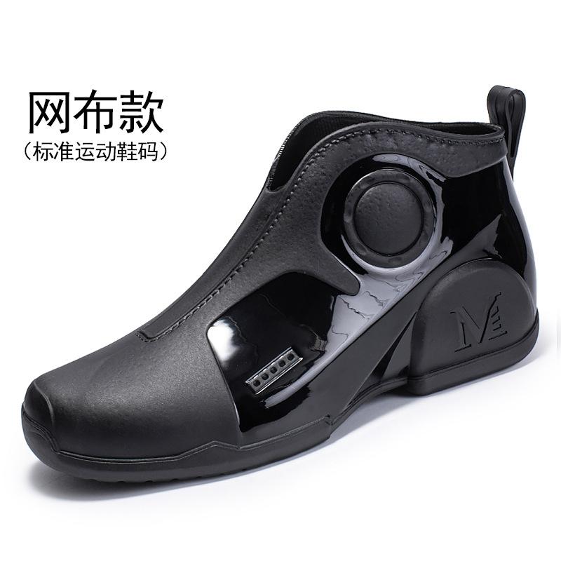 

Low-top rain shoes men s outdoor fashion non-slip water shoes short rubber shoes waterproof boots wading shoes 39 чорний