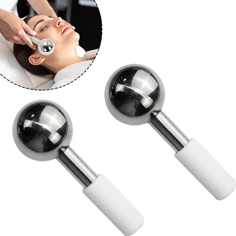 Buy 2pcs/set Stainless Steel Facial Beauty Ice Ball Stick Edema Removal