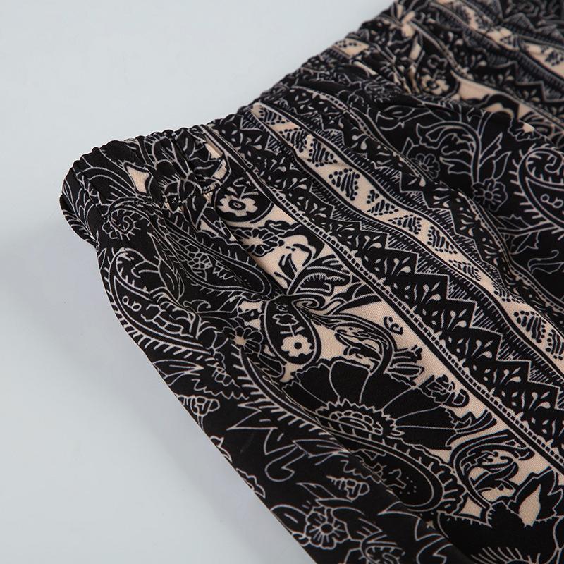 Женские брюки с абстрактным принтом — фото 13