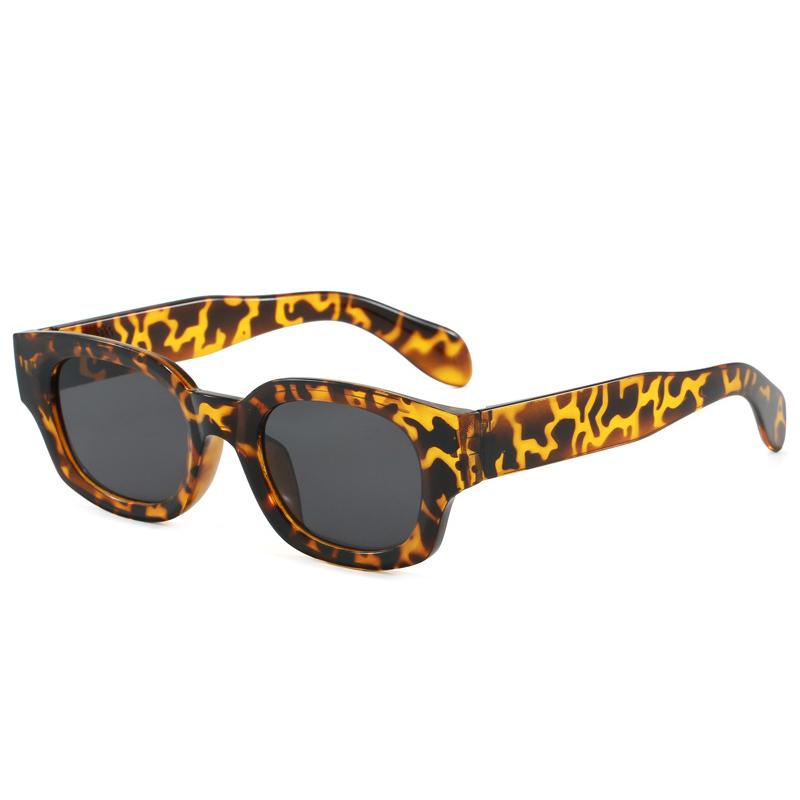 

SO&EI Fashion Square Women Sunglasses Shades UV400 Retro Purple Green Trending Men Sun Glasses As the picture