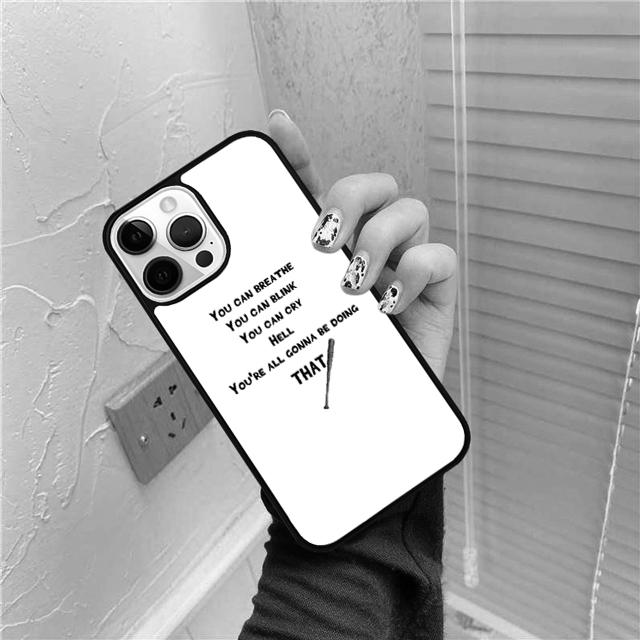 The Walking Dead Negan phone Case Cover For iPhone 17 Air 16 15 14 Plus apple 16 11 12 13 Pro Max coque