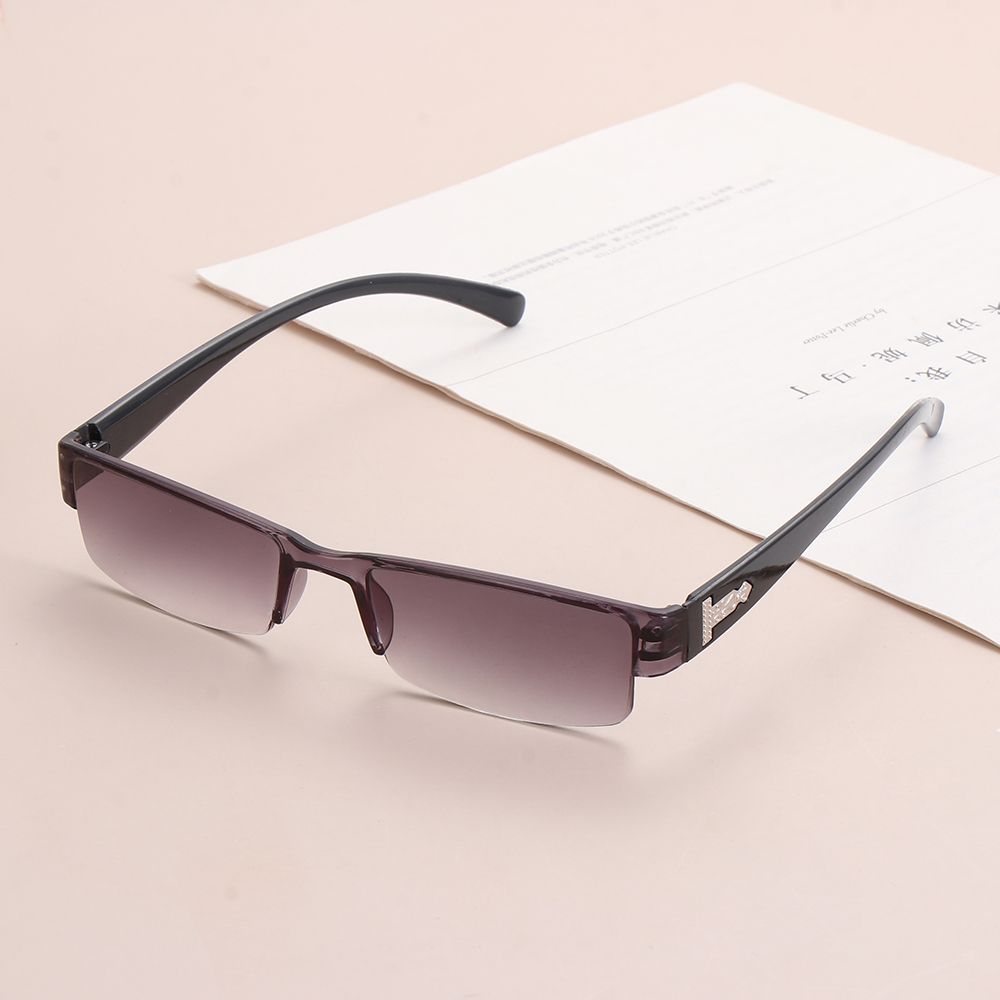 Fashion Half Frame Clear Reading Glasses Women Men Older PC Frame  Presbyopic Eyeglasses High-definition Vision Care +1.0~+4.0