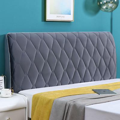 New Flannelette Headboard Covers Soft Bag Bedhead Backrest Dustproof Bed Cover European Solid Color Plaid Bed Spreads Protector